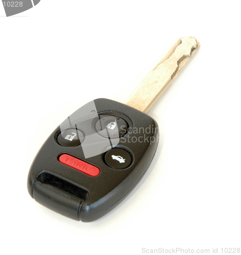 Image of Car Key Isolated