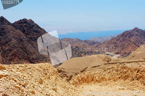 Image of Mountains in the south of Israel, down to the Red Sea 