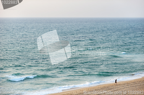 Image of The sea at sunset