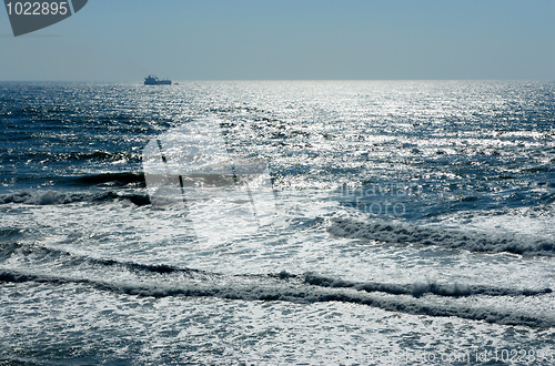 Image of The sea at sunset