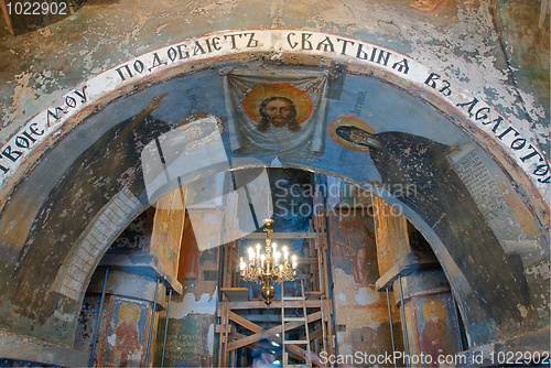 Image of Interior details of The Holy Transfiguration Church of the Savio