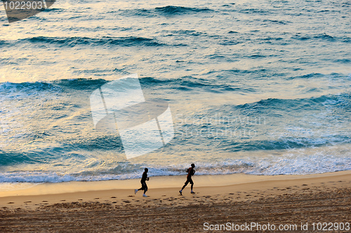 Image of The sea at sunset