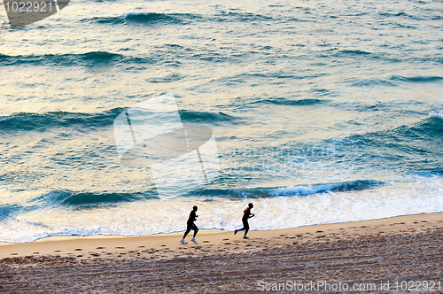 Image of The sea at sunset