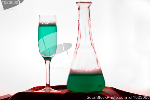 Image of turquoise drink
