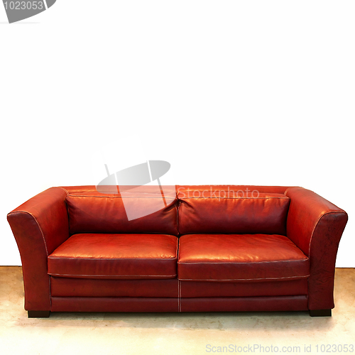 Image of Leather settee