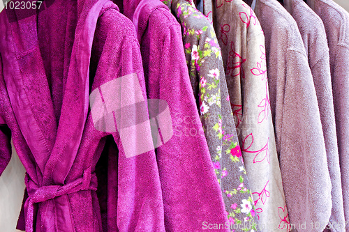 Image of Purple bathrobe