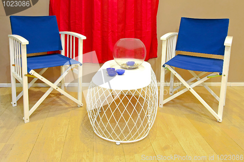 Image of Blue chairs