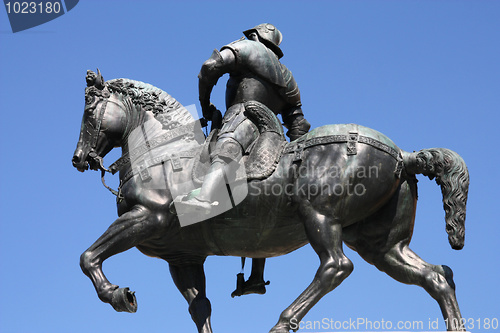 Image of Knight statue in Venice