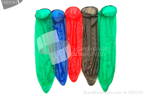 Image of Variety of Mixed Coloured Condoms