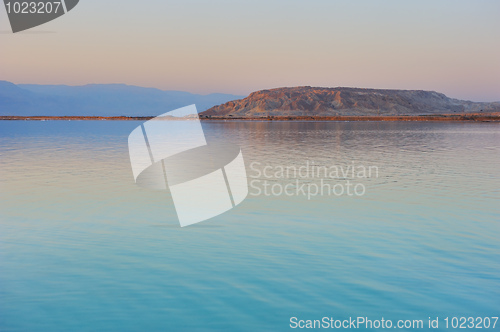 Image of The Dead Sea before dawn 