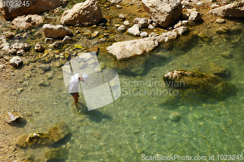 Image of People in the Ein Gedi Nature Reserve