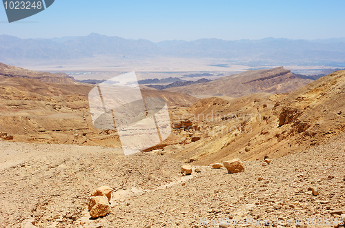 Image of Mountains in the south of Israel, down to the Red Sea 