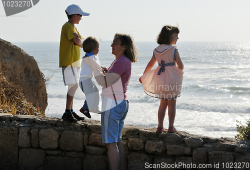 Image of Family on the beach
