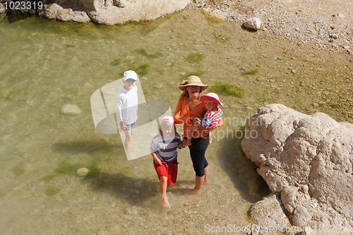 Image of People in the Ein Gedi Nature Reserve