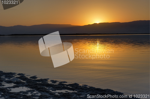 Image of Dead Sea at dawn
