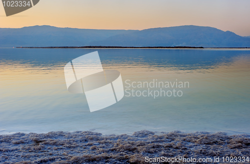 Image of The Dead Sea before dawn