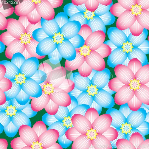 Image of Abstract flowers background.