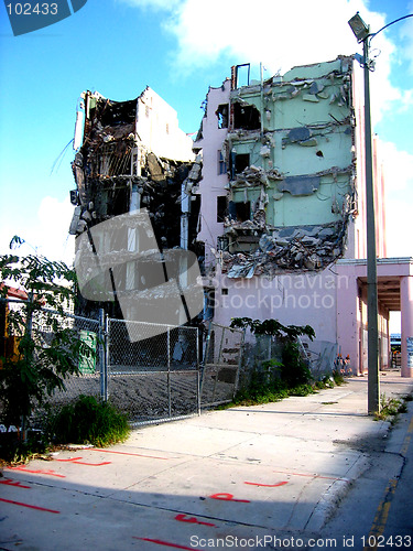 Image of Condemned Pink Building 2