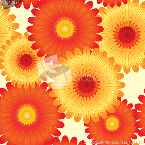 Image of Abstract flowers background.