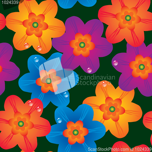 Image of Flower seamless background.