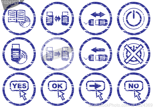 Image of Gadget icons set.