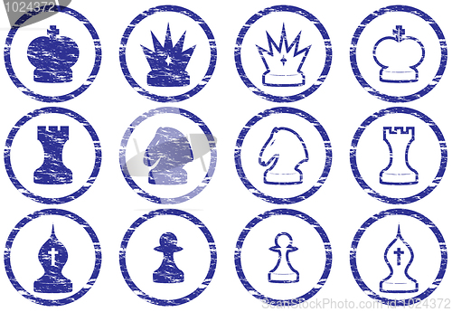 Image of Chess icons set.