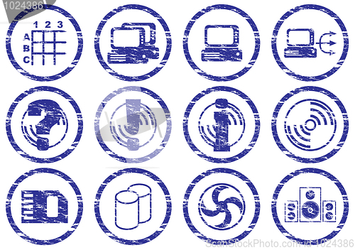 Image of Gadget icons set.