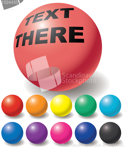 Image of Set of free color balls.