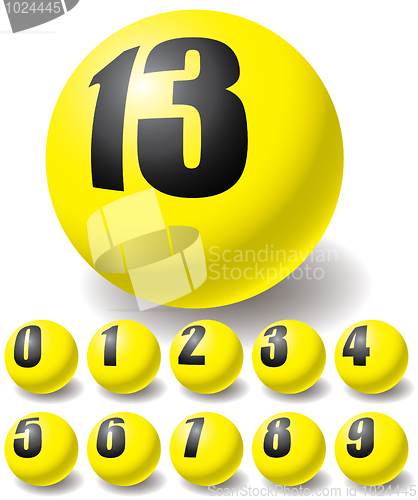 Image of Numeric yellow balls.