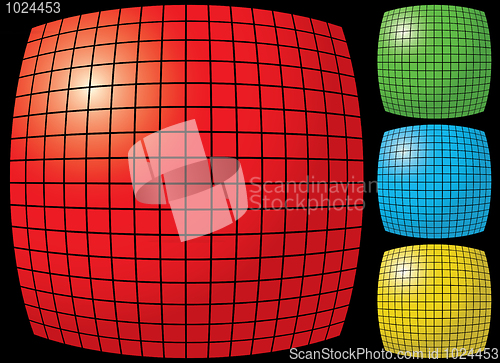 Image of Abstract tiles gradient background.