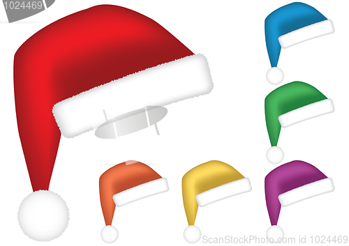 Image of Santa caps.