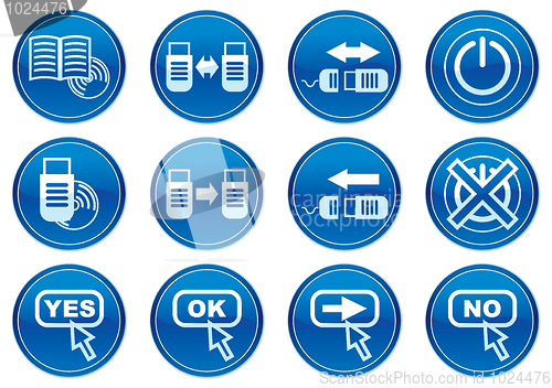 Image of Gadget icons set.