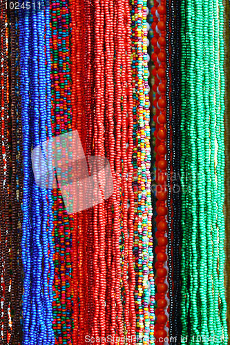 Image of Colorful Beads Background