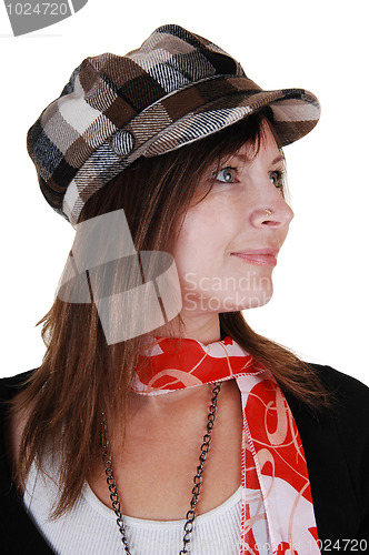 Image of Lady with hat. 