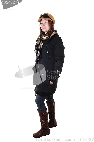 Image of Girl in winter coat.