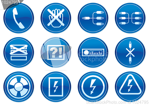 Image of Gadget icons set.