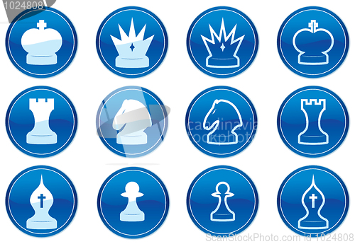 Image of Chess icons set.