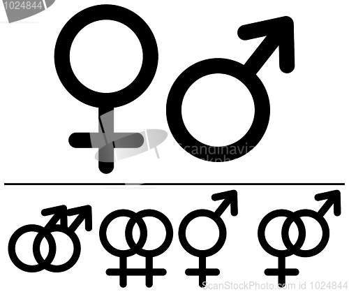Image of Male and  female symbols.