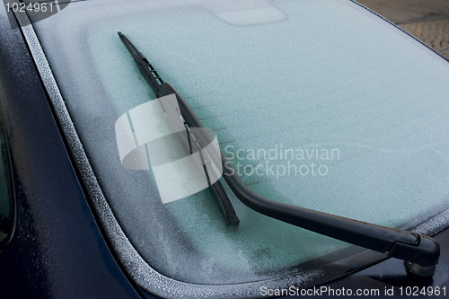 Image of Frozen car in the morning