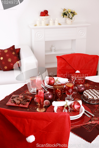 Image of Place setting for Christmas