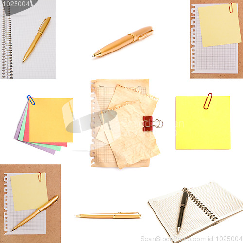 Image of Stationery isolated on white background