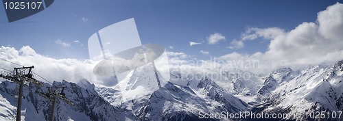 Image of Panorama Mountains. Ski resort.