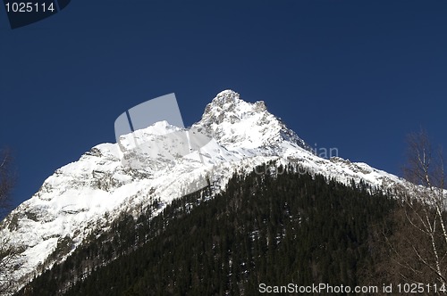 Image of Caucasus Mountains. Dombay, Mount Belalakaya.