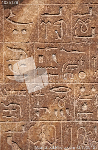 Image of Egyptian hieroglyphs background