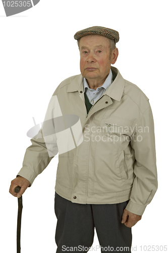 Image of Senior with walking stick
