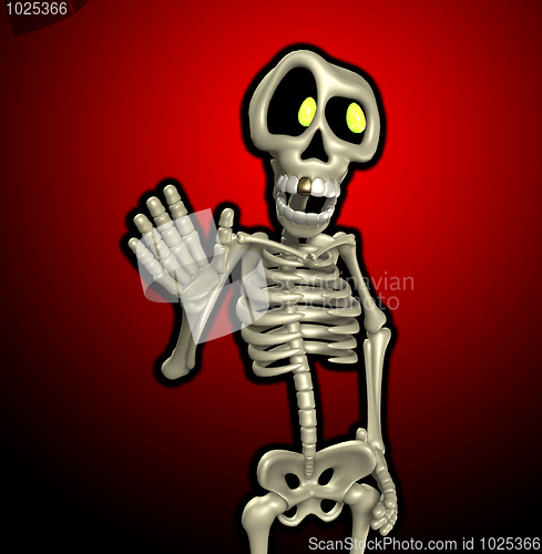 Image of Cartoon Skeleton