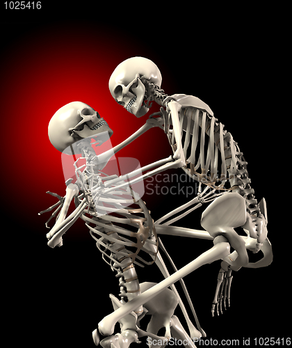 Image of Skeletons Attacking Each Other 