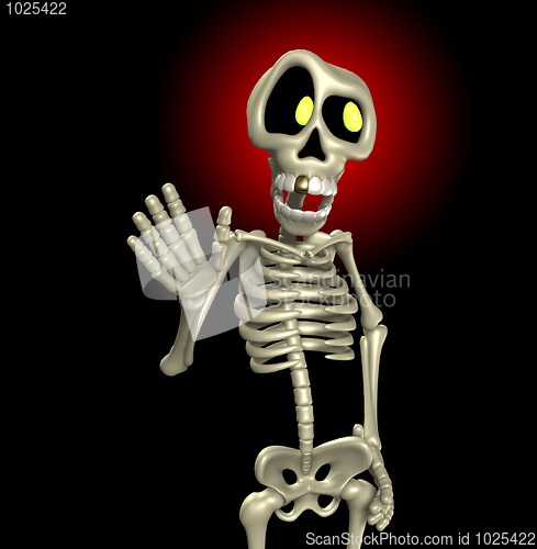 Image of Cartoon Skeleton