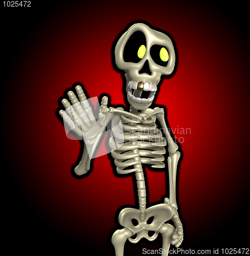 Image of Cartoon Skeleton
