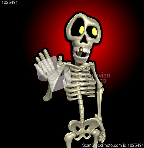 Image of Cartoon Skeleton